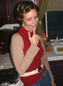 Jerri Blank hamming it up at a Halloween party