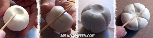 Fimo Pumpkin Shaping