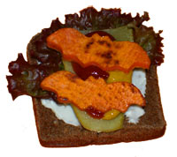 Halloween party Bat Sandwich