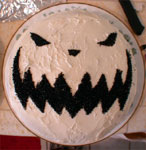 Pumpkin Jack Skellington in cake form