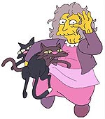 Crazy Cat Lady from The Simpsons