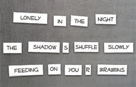 Zombie Magnetic Poetry