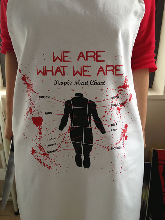 People Meat Chart Apron